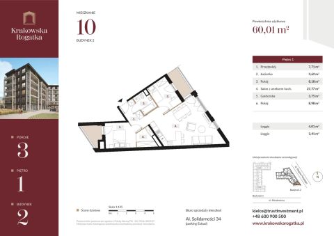 Sprzedaż Mieszkanie Miodowicza, Kielce