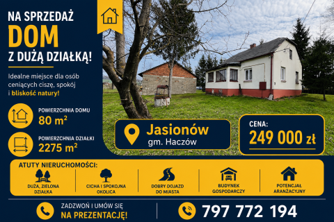 Sprzedaż Dom Jasionów, pow. brzozowski